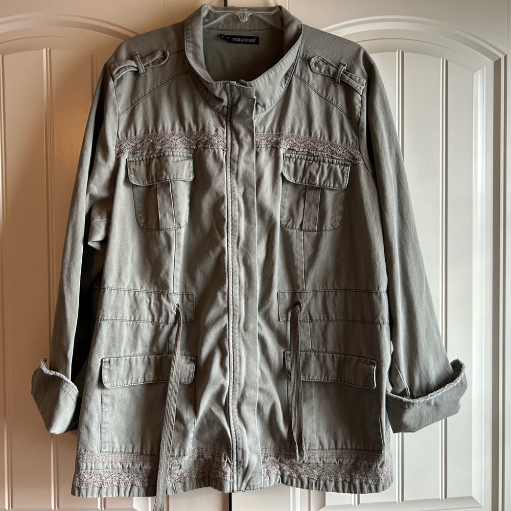 Maurices Olive Women’s Military Style Jacket